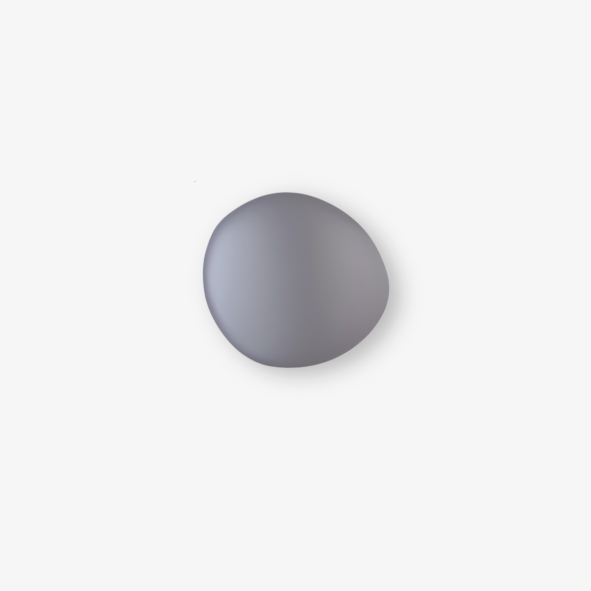 Glass Pebble-Shaped LED Wall Sconce – Warm White Light, Modern Minimalist Design for Living Room, Bedroom, Hallway – Blue, Amber, Smoke | Thomler