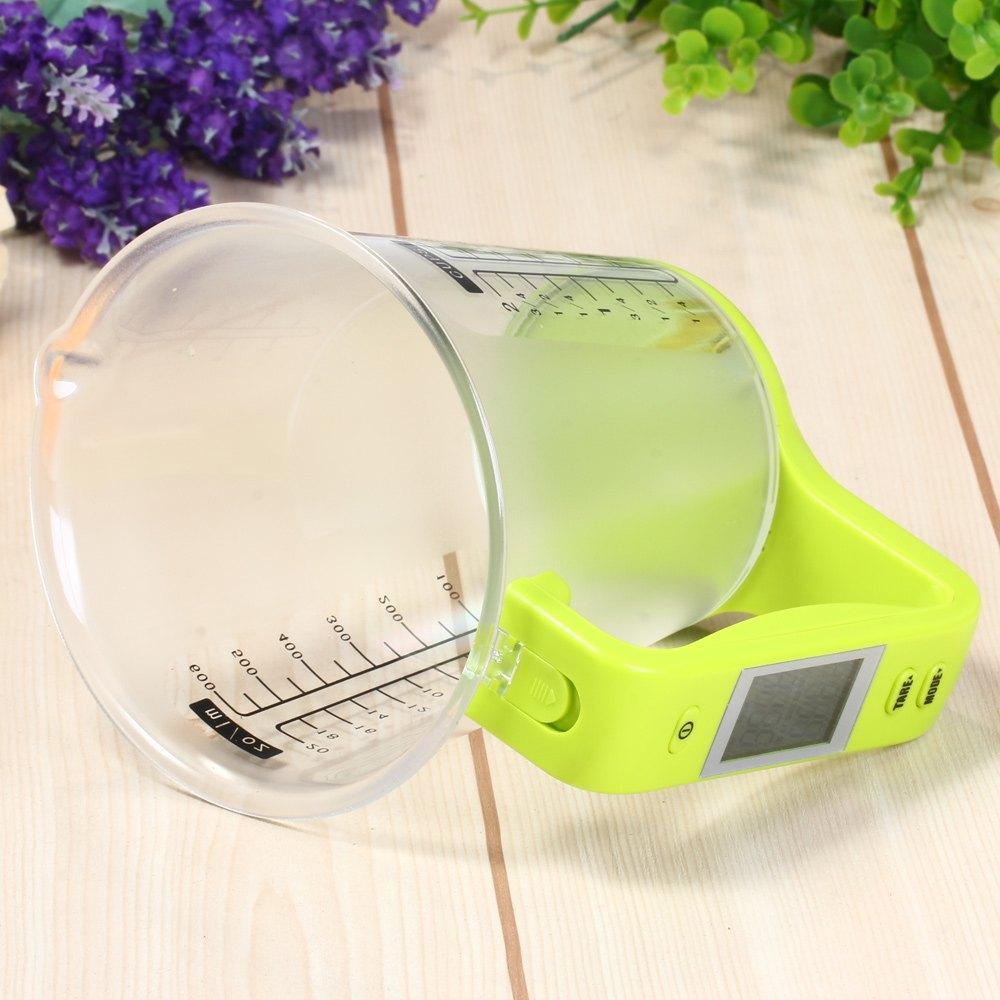 Digital Measuring Cup Kitchen Scale with LCD Display – Weigh & Pour in One Tool for Baking, Coffee, Meal Prep – 35 oz Capacity, Auto | Thomler