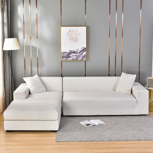 Stretch Velvet Couch Cover with Full Frame Protection for Living Room Sofas – Universal Fit Slipcover | Thomler