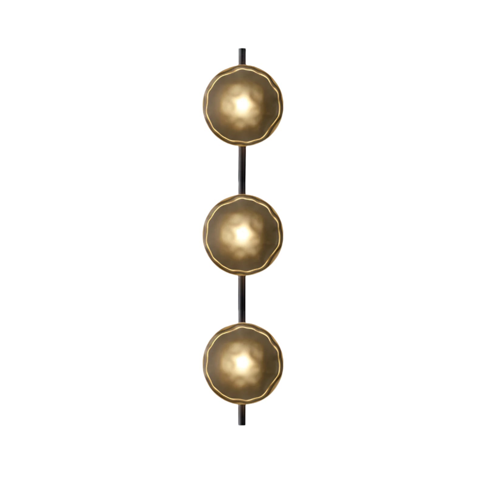 Navando | Mondgeblazen glas wandlamp met aluminium frame
