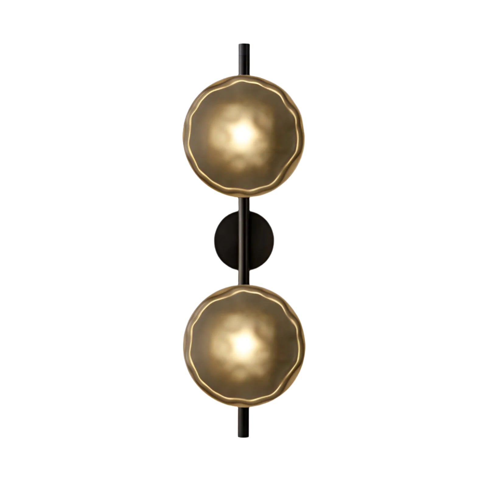 Navando | Mondgeblazen glas wandlamp met aluminium frame