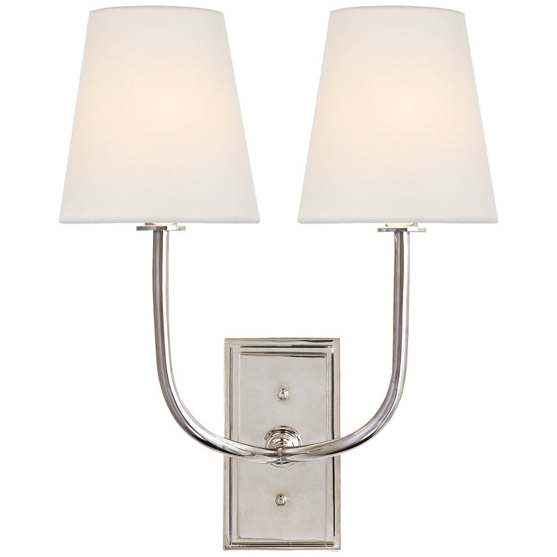 Wall Lamp Brass Fabric Shade E12 Indoor Bedroom Living Room Classic Sconce Lighting Fixture | Thomler