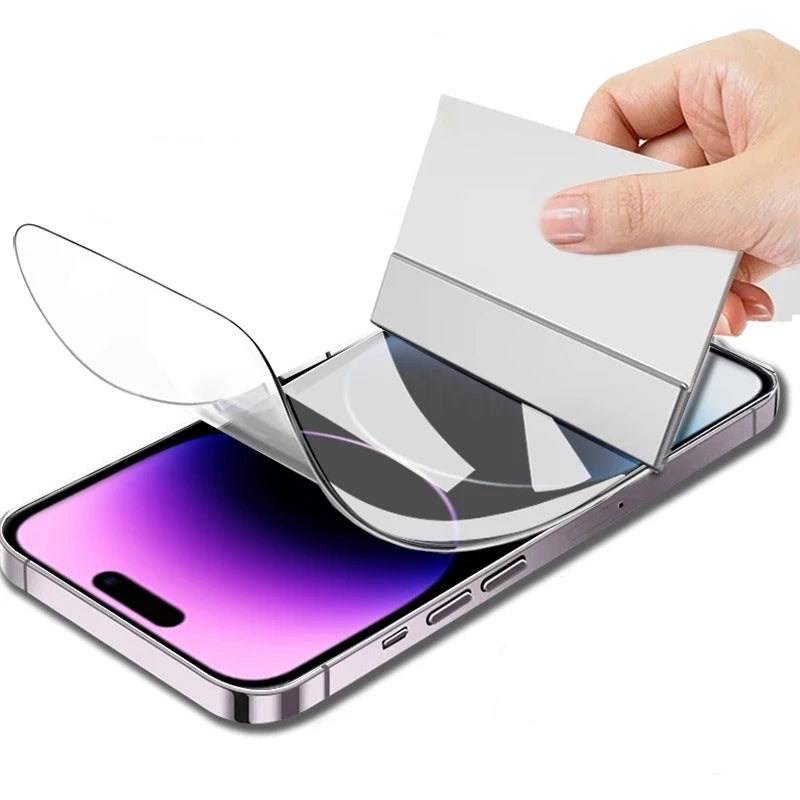 iPhone Screen Protector Hydrogel Film Edge-to-Edge Clear Protection for iPhone 7-17 Pro Max All Models Face ID Compatible | Thomler