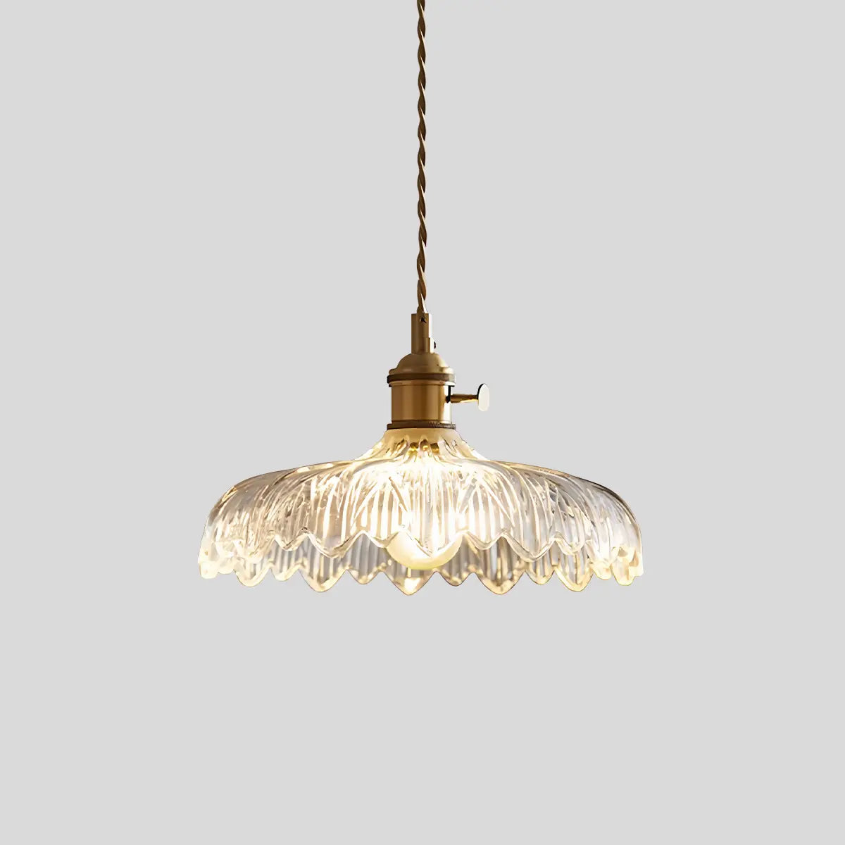 Pendant Light Glass Bronze Adjustable Cable Transparent Dining Room Kitchen Island Hanging Ceiling Lamp | Thomler