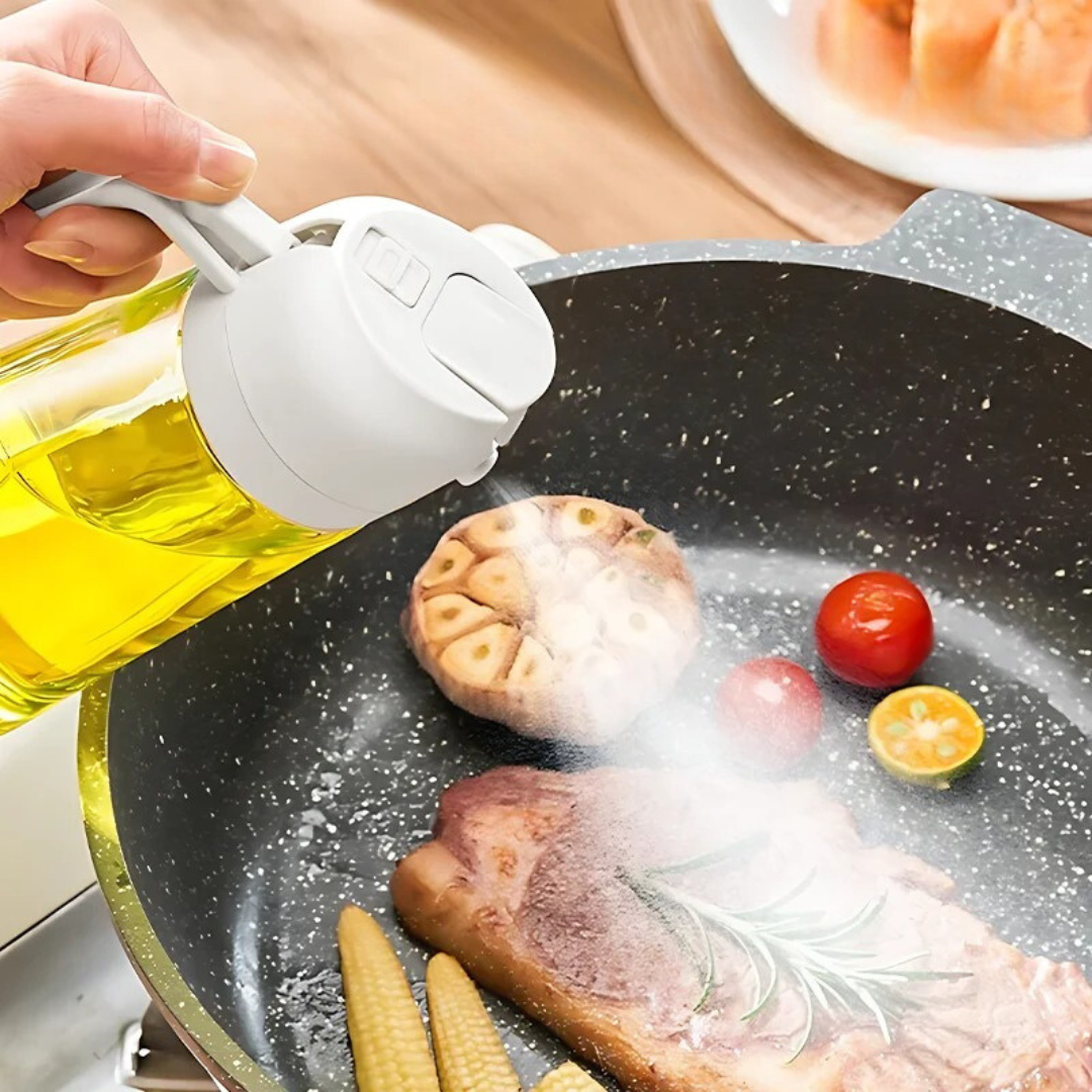 Refillable Cooking Oil Mister with Fine Mist Spray for Healthier Meals, Grilling & Baking | Thomler