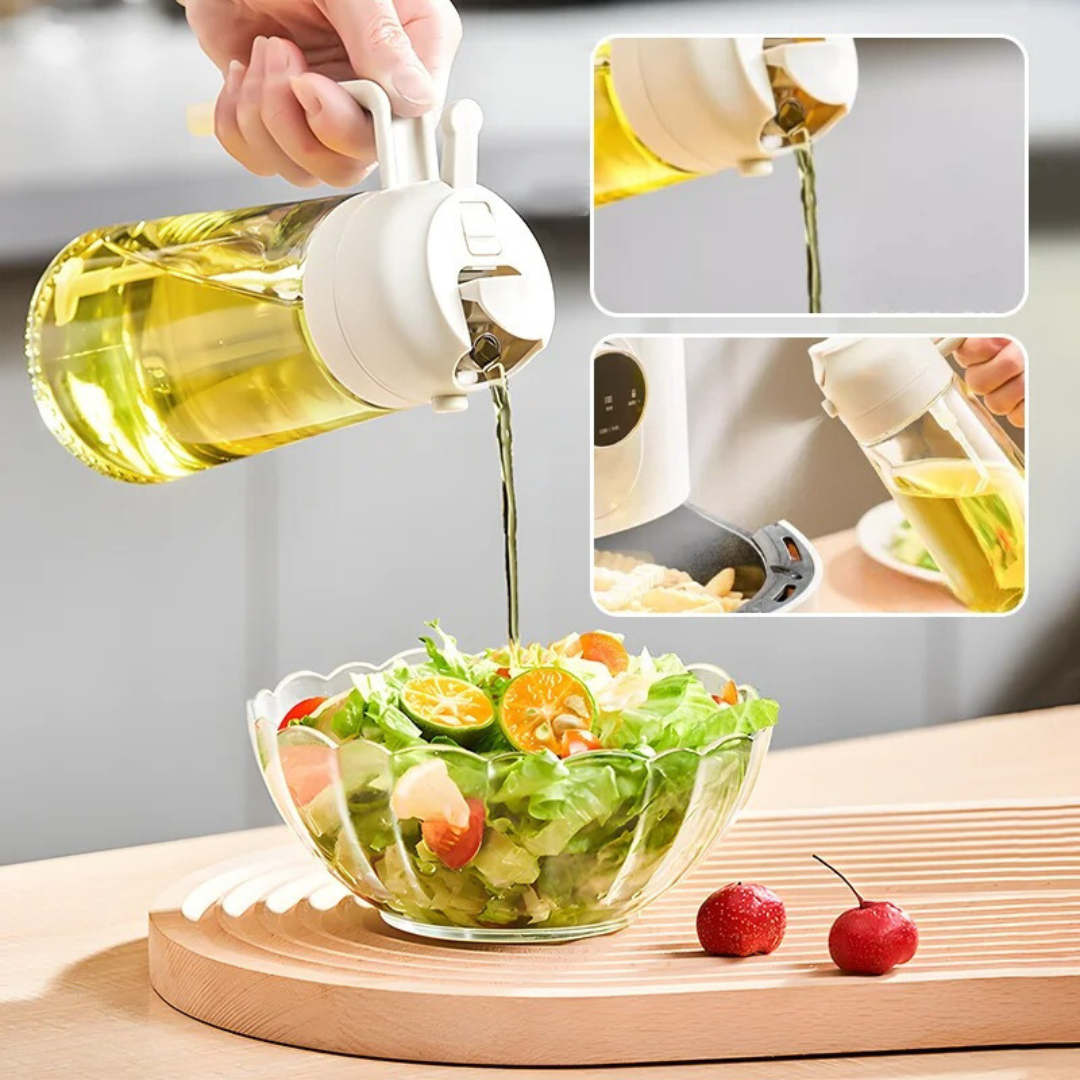 Refillable Cooking Oil Mister with Fine Mist Spray for Healthier Meals, Grilling & Baking | Thomler