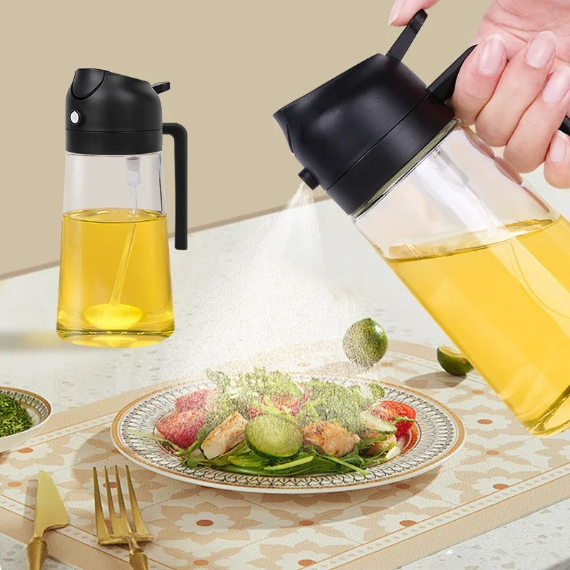 Refillable Cooking Oil Mister with Fine Mist Spray for Healthier Meals, Grilling & Baking | Thomler