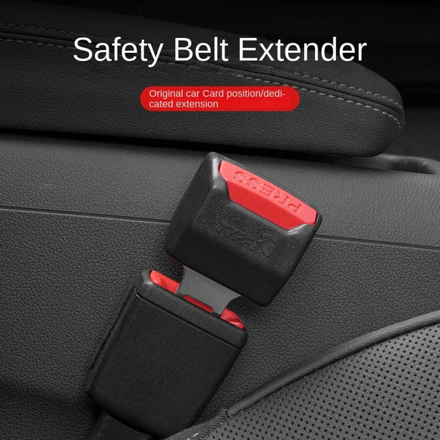 Seatbelt Extension Buckle for Cars – Universal 2-Pack Safety Adapter with Metal Tongue & Receiver Clip – Extends Seat Belt Length for | Thomler