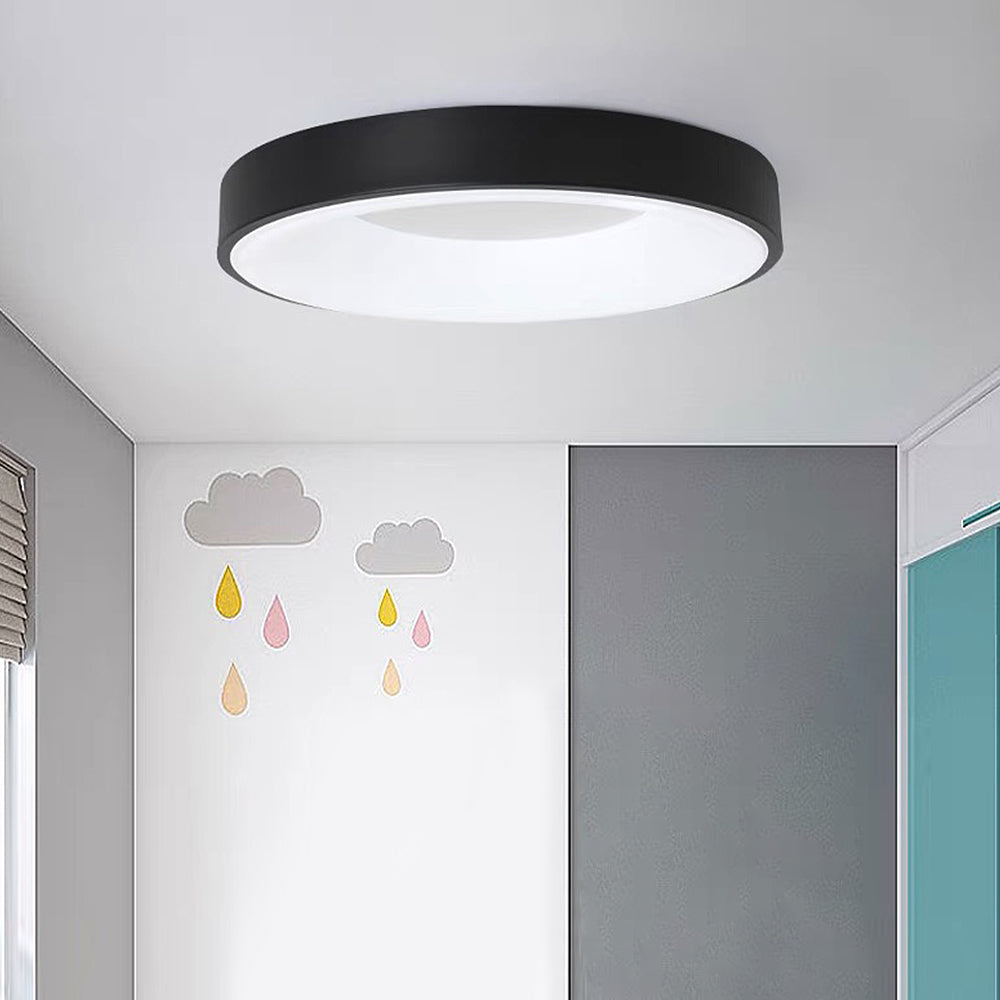 Ceiling Light Iron Acrylic LED Flush Mount Low Ceiling Bedroom Hallway Living Room Modern Round Lighting Fixture | Thomler