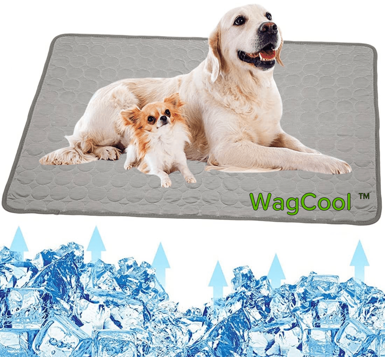 Self-Cooling Pet Mat for Dogs & Cats – Pressure-Activated Ice Silk, Machine Washable, Lightweight & Portable for Summer Heat Relief | Thomler