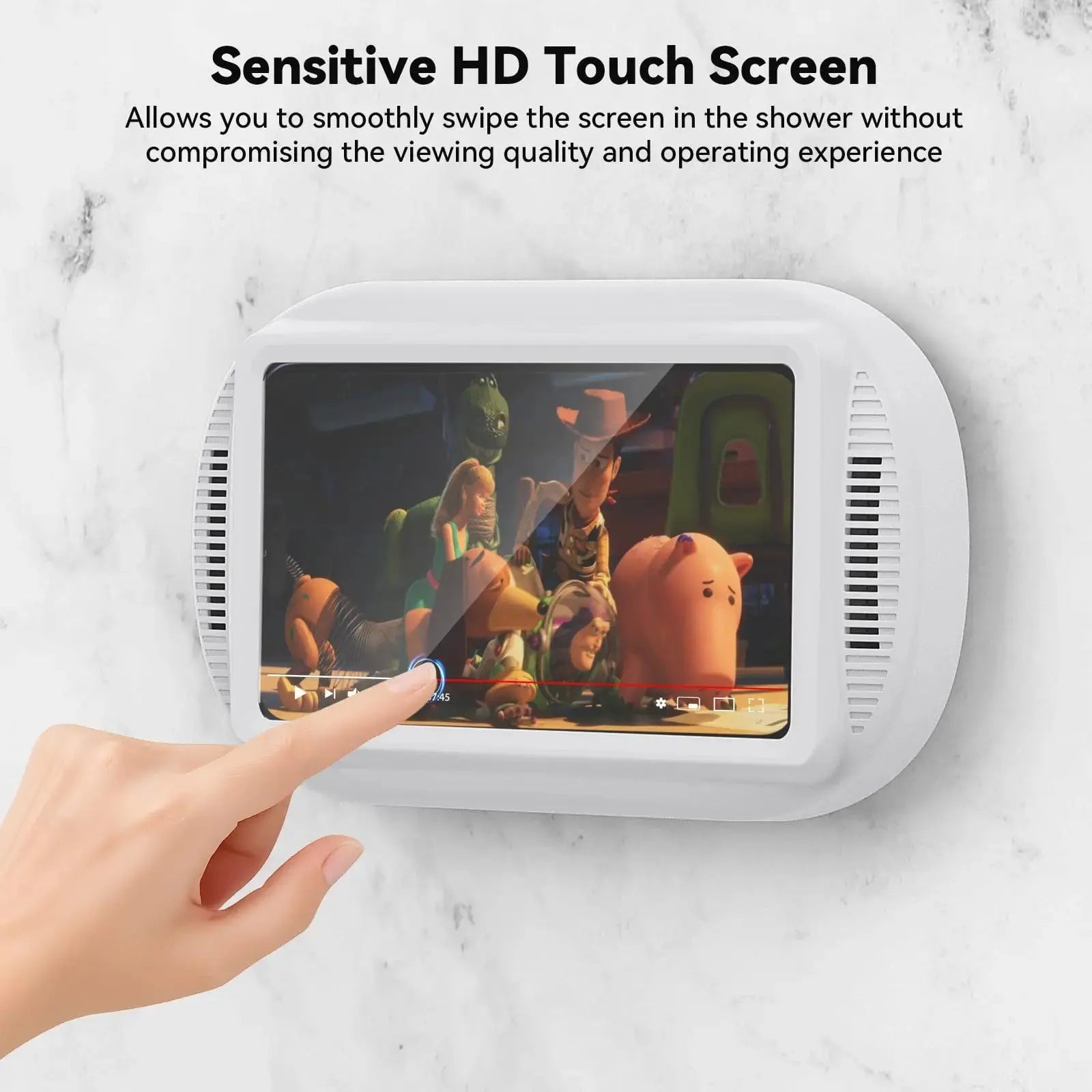 Wall-Mount Rotating Waterproof Phone Case for Shower & Bathroom with Touch Screen Access | Thomler