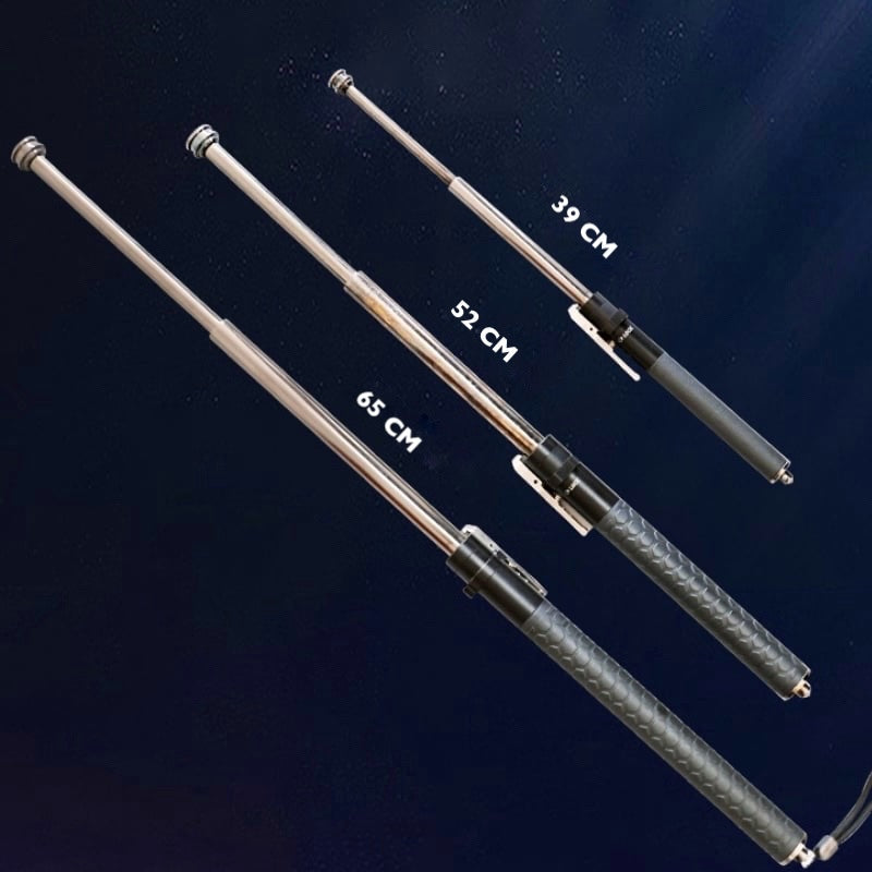 Spring-Loaded Defense Hiking Stick with Anti-Slip Grip for Trail & Urban Support | Thomler