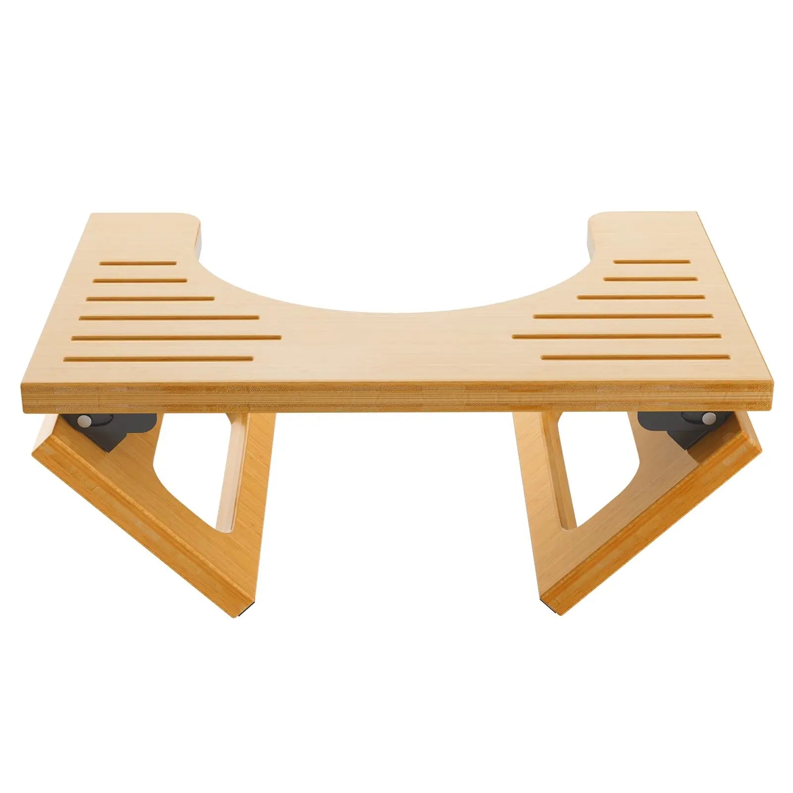 Collapsible Bathroom Footstool with Non-Slip Base – Space-Saving Bamboo Step Riser for Optimal Posture & Comfort | Thomler