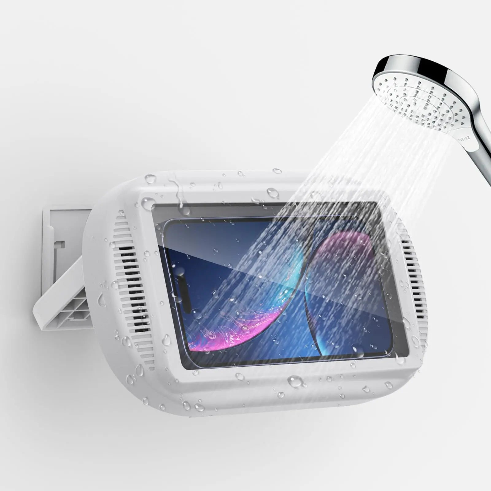 Wall-Mount Rotating Waterproof Phone Case for Shower & Bathroom with Touch Screen Access | Thomler