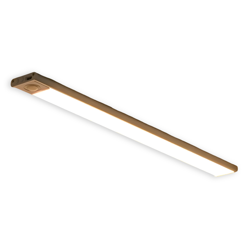 Motion-Activated LED Under-Cabinet Light Bar with USB-C Rechargeable Battery – Magnetic Mount, 3 Color Temperatures | Thomler
