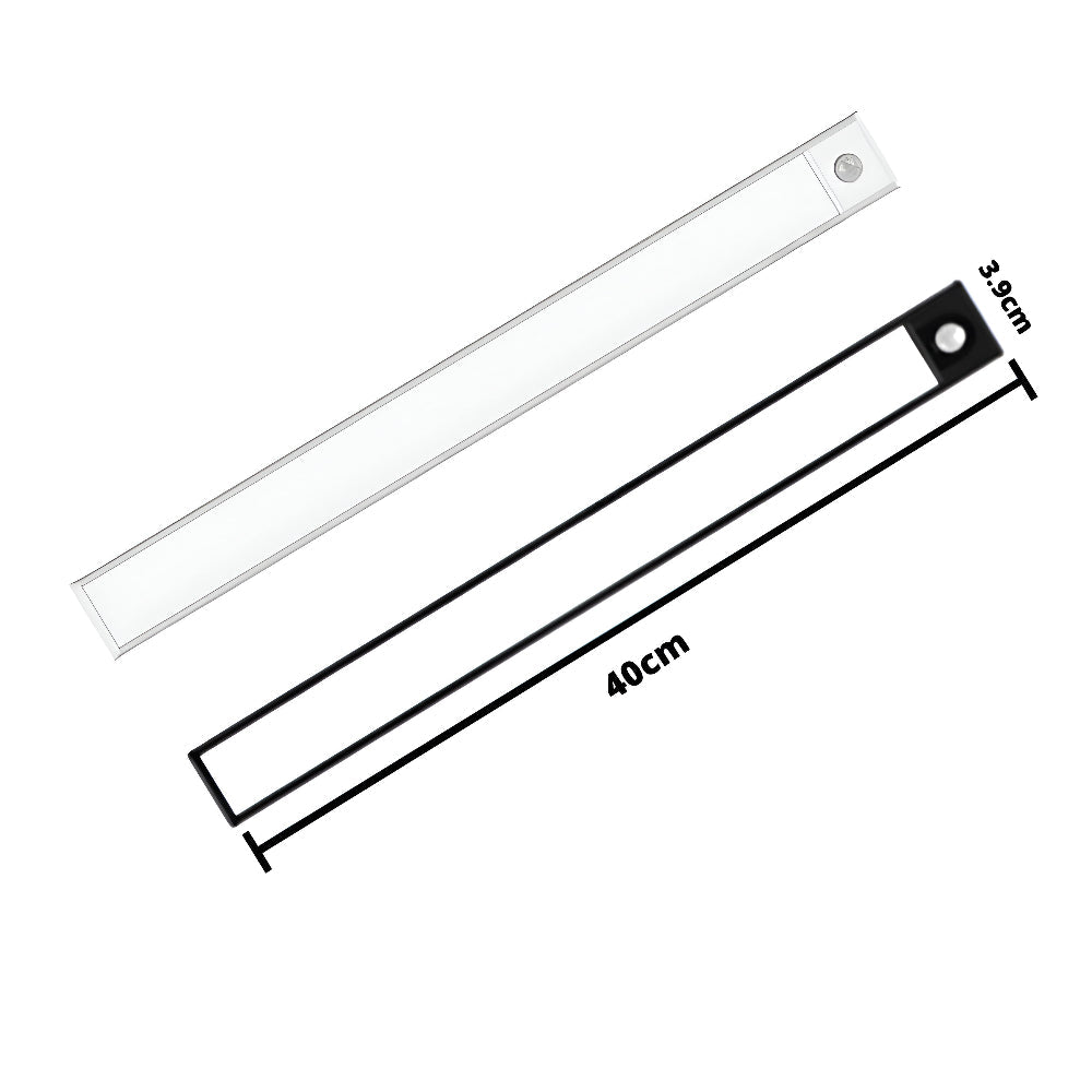 Motion-Activated LED Under-Cabinet Light Bar with USB-C Rechargeable Battery – Magnetic Mount, 3 Color Temperatures | Thomler