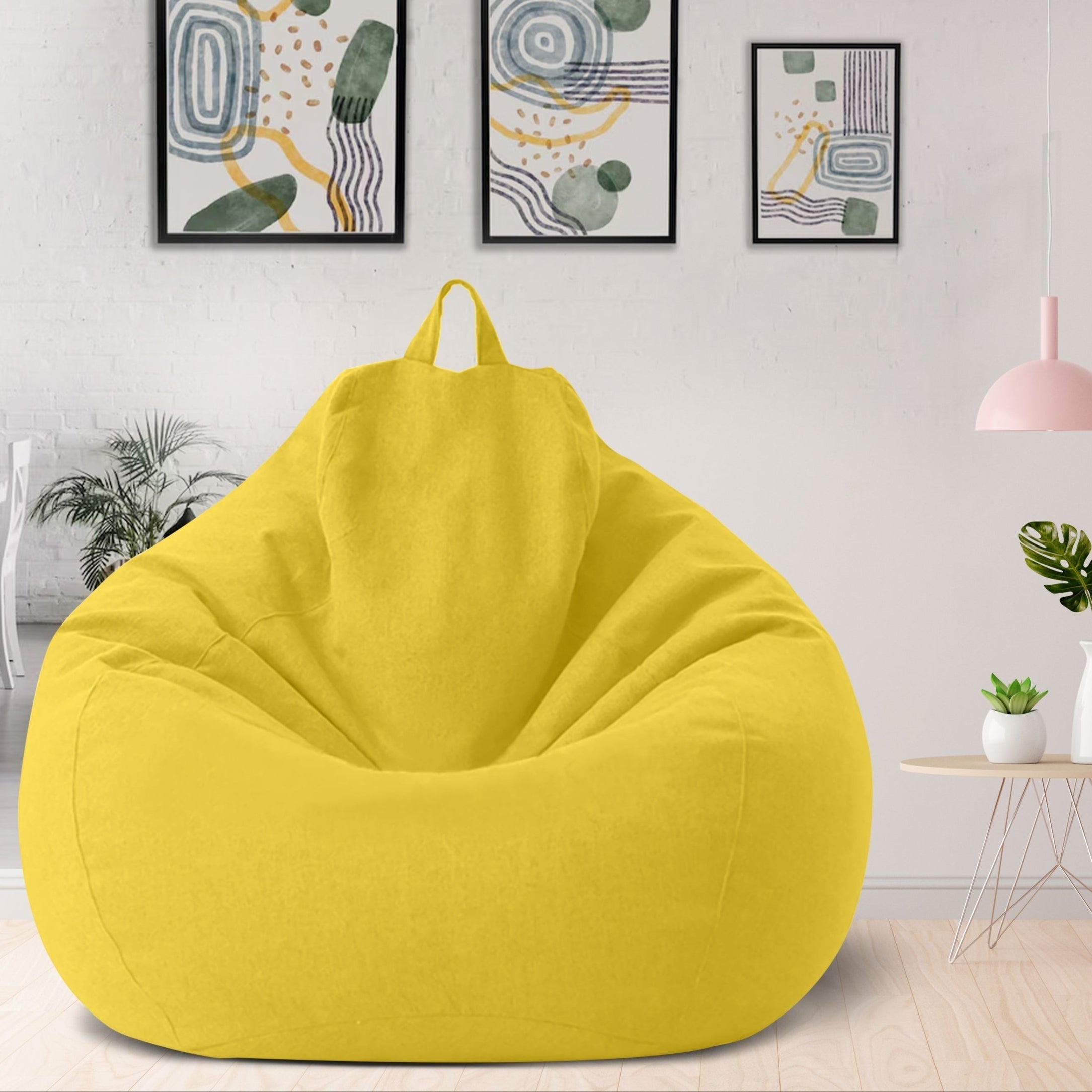 Washable Polyester Bean Bag Cover for Custom Filling – Adults & Teens Lounge Chair in 8 Colors, Modern Home Seating for Living Room | Thomler