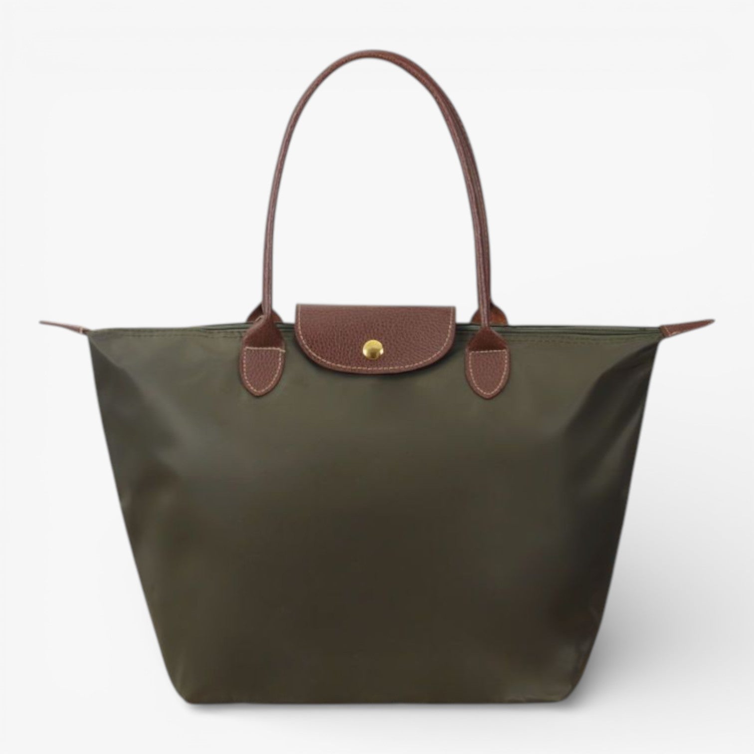 Water-Resistant Nylon Tote Bag with Leather Accents – Spacious Everyday Carry Purse for Work Travel Shopping | Thomler