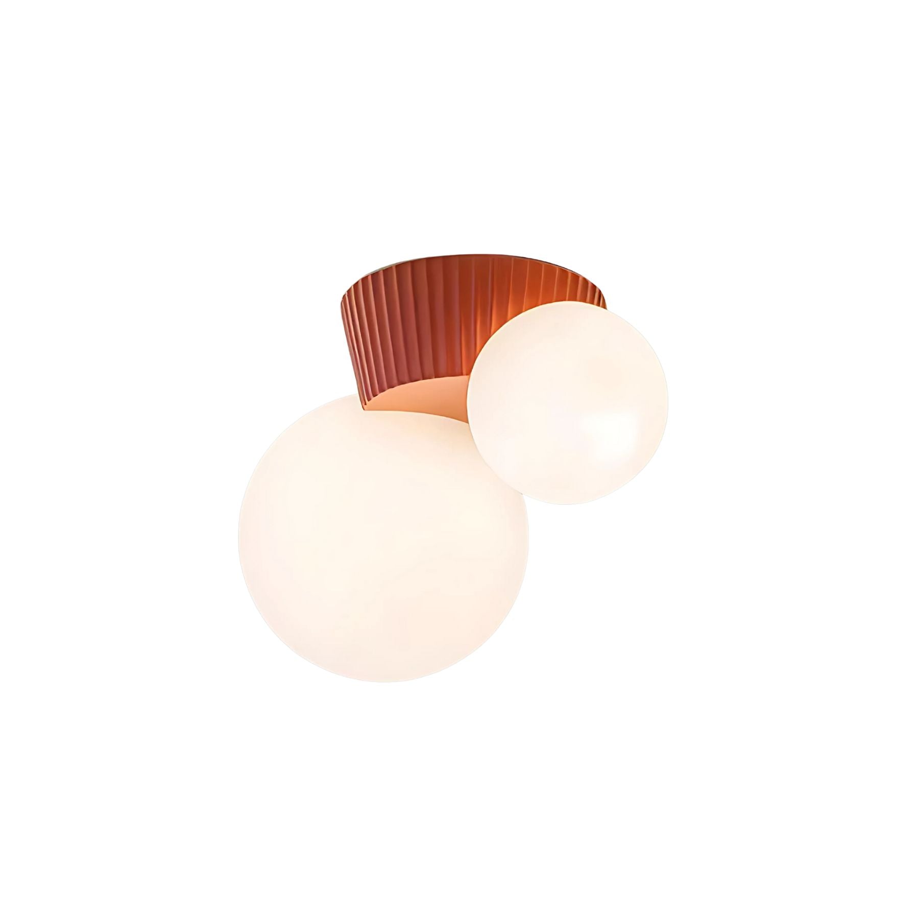 Ceiling Lamp Resin 21.5 cm 2 Light Green Living Room Bedroom Hallway Ambient Lighting Spherical Indoor Light | Thomler