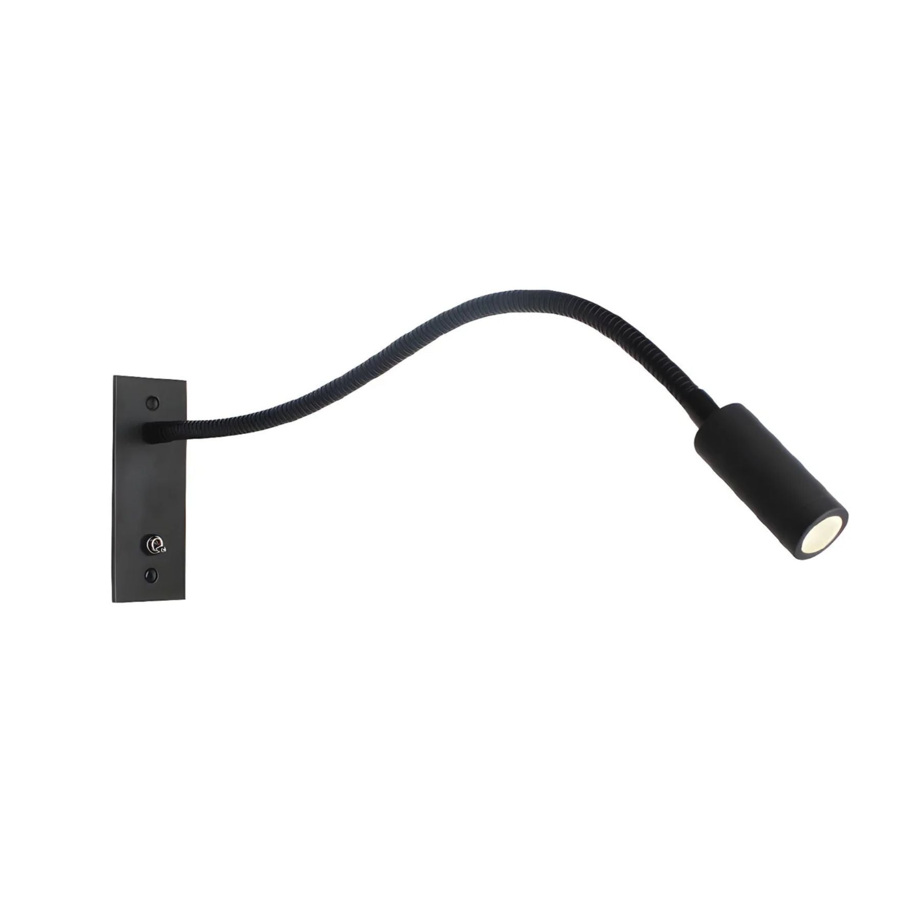 Wall Lamp Metal Flexible Gooseneck Integrated LED Black Bedroom Reading Task Light Modern Bedside Lighting | Thomler