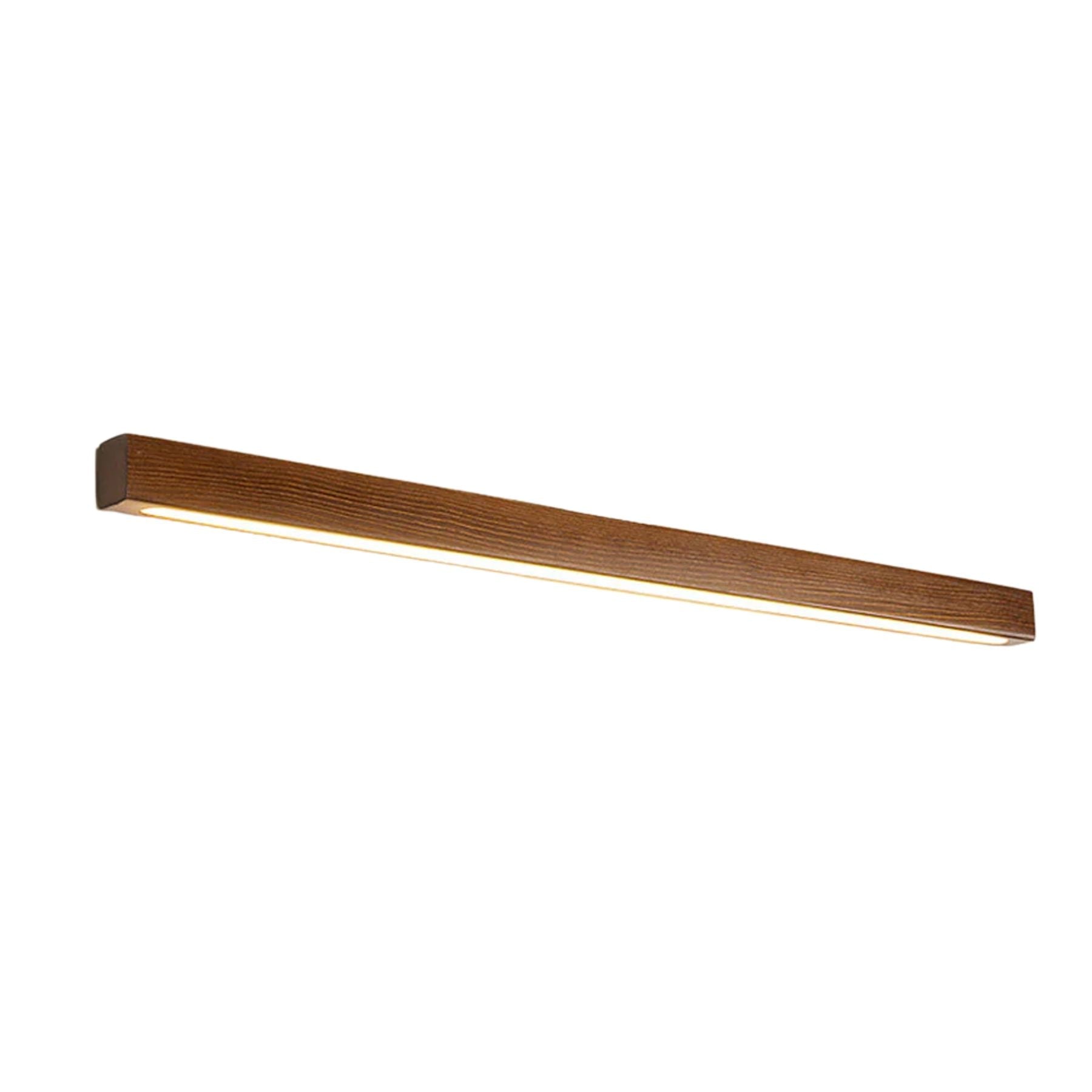 Wall Lamp Wood Linear Integrated LED Warm White Bedroom Bathroom Hallway Lighting Minimalist Scandinavian Sconce | Thomler