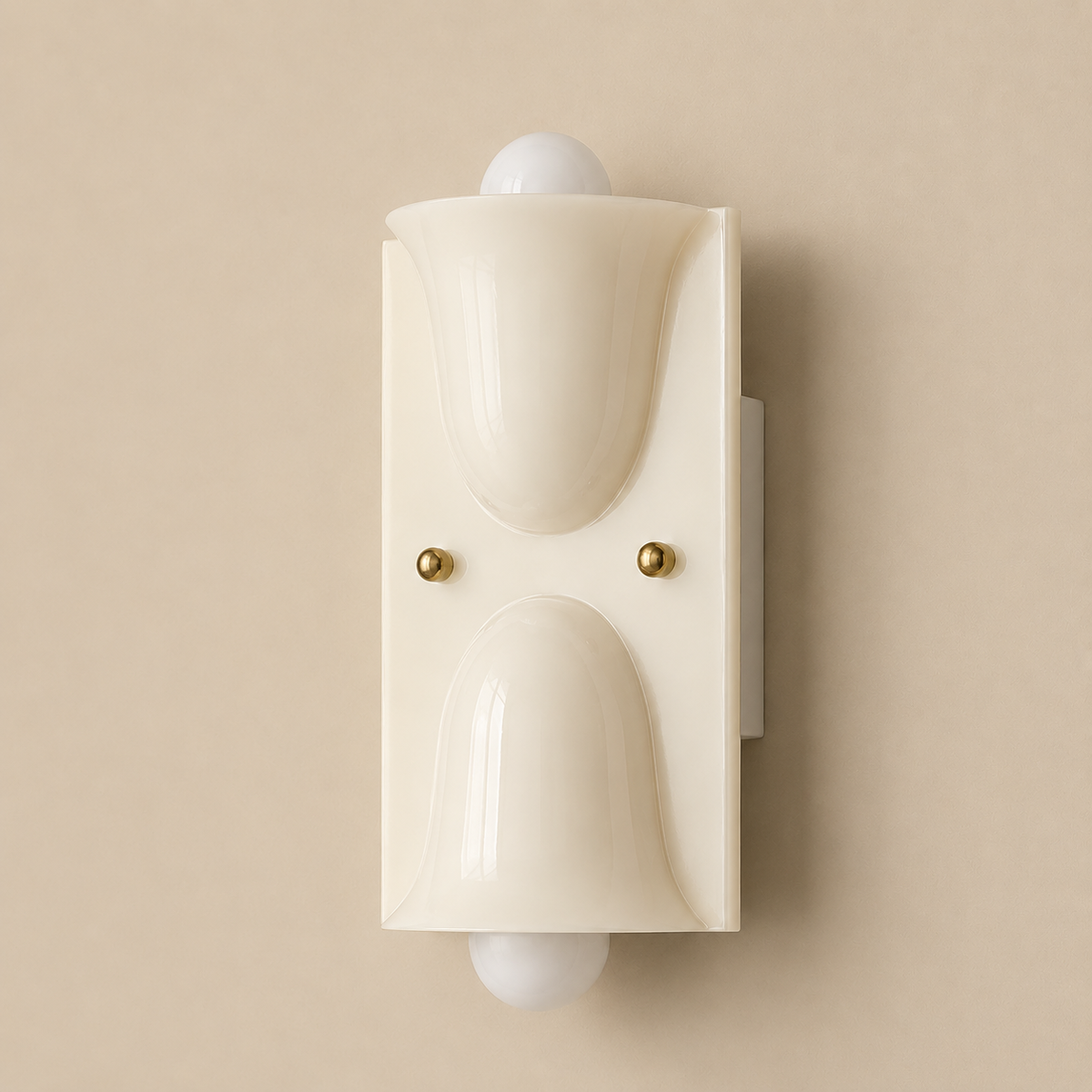 Curved Resin Wall Sconce – Bidirectional LED Fixture for Hallways & Bedrooms | Thomler