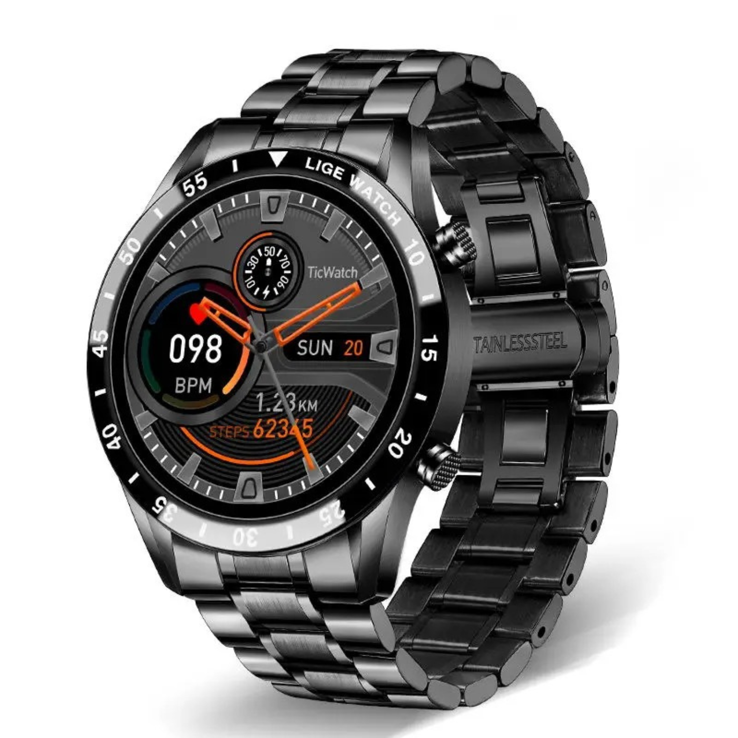 Advanced Fitness Tracker Smartwatch with Heart Rate Monitor, Blood Pressure Tracking & Bluetooth Calling for iPhone & Android | Thomler