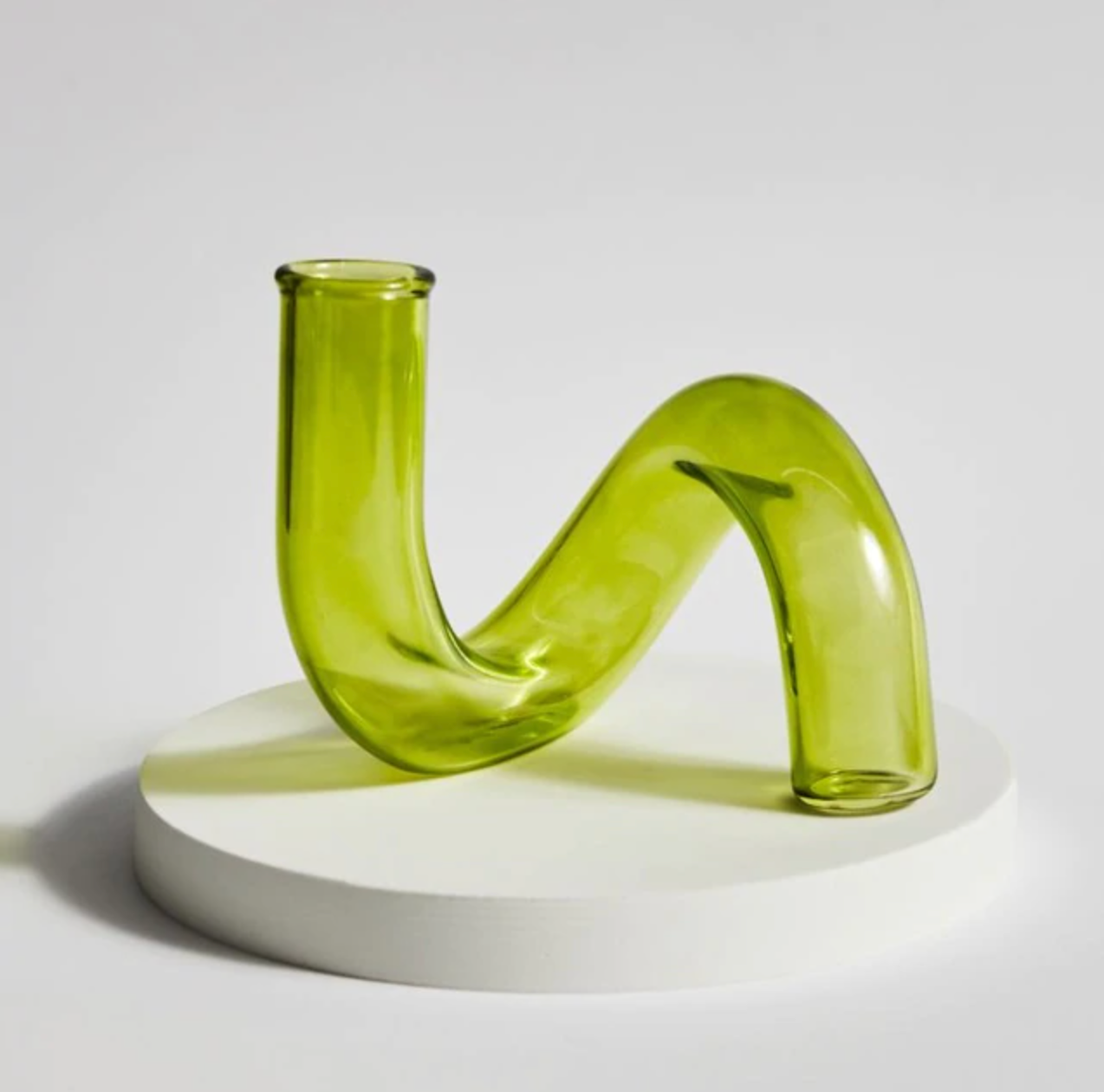 Glass Vase Borosilicate Glass 13.0 cm Coloured Loop Design Table Windowsill Hydroponic Decorative Flower Vase | Thomler