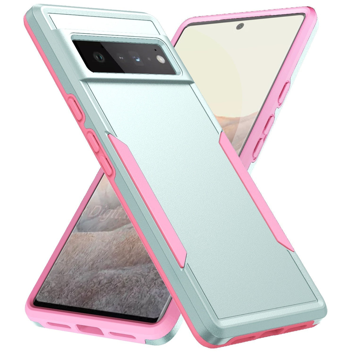 Rugged Protective Case for Google Pixel – Shock-Absorbing Armor Shell with Wireless Charging, Raised Edges, Anti-Fingerprint Finish | Thomler