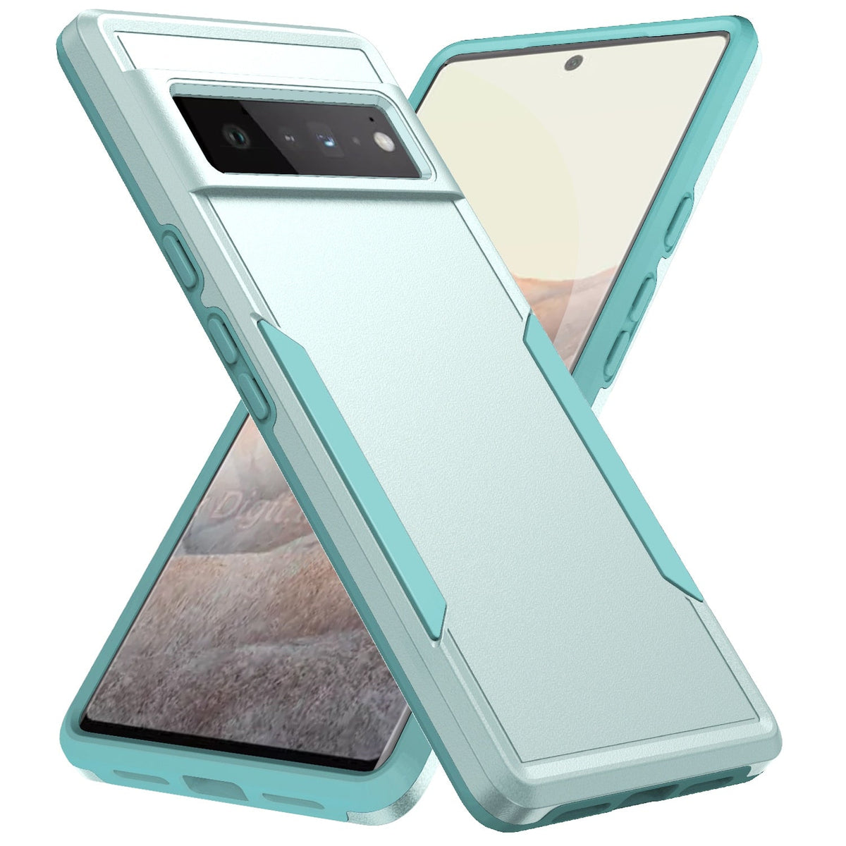 Rugged Protective Case for Google Pixel – Shock-Absorbing Armor Shell with Wireless Charging, Raised Edges, Anti-Fingerprint Finish | Thomler