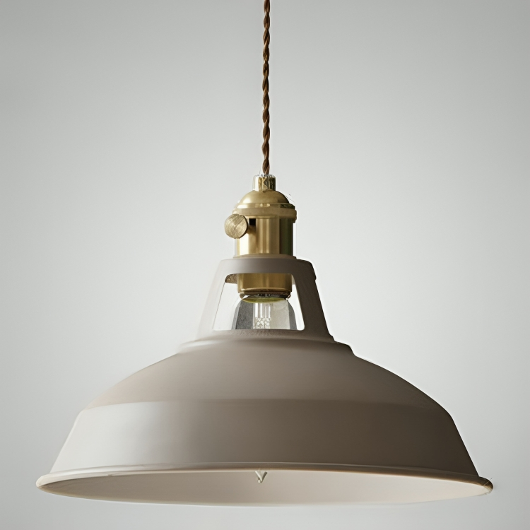 Metal Ceiling Fixture with Dome Shade – E27 Socket for Dining Room & Kitchen – Hardwired Hanging Light in 7 Colors | Thomler