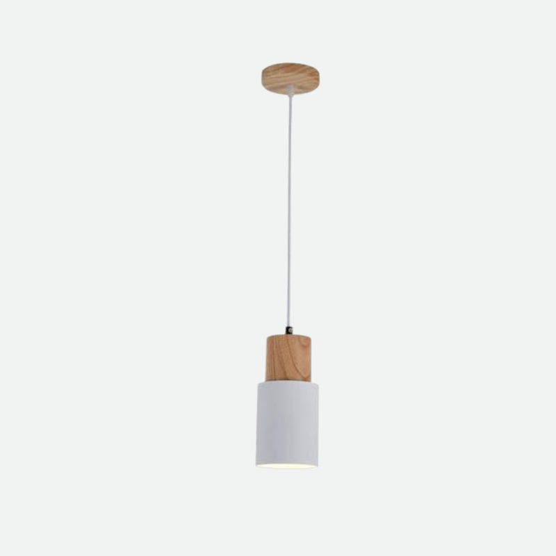 Pendant Light Wood Iron E27 18.0 cm Scandinavian Dining Room Kitchen Island Hanging Ceiling Lamp | Thomler