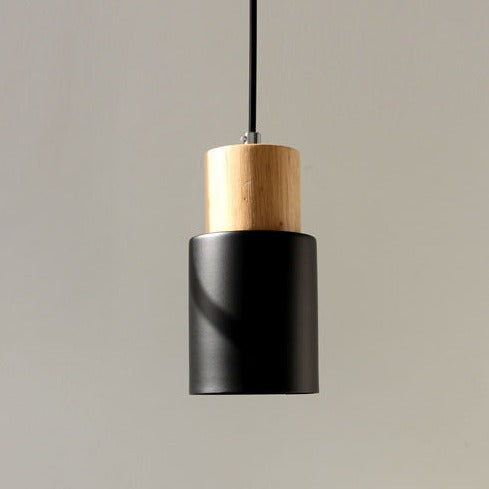 Pendant Light Wood Iron E27 18.0 cm Scandinavian Dining Room Kitchen Island Hanging Ceiling Lamp | Thomler