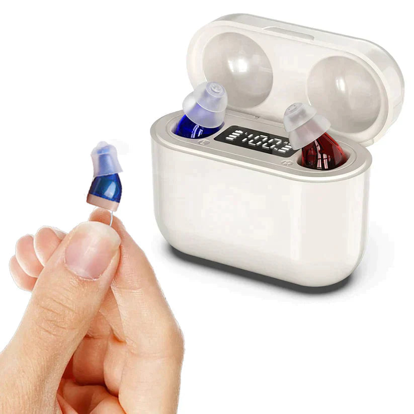 Rechargeable In-Ear Sound Amplifiers – Discreet Hearing Enhancement with Noise Reduction for Seniors & Adults with Mild to Moderate | Thomler