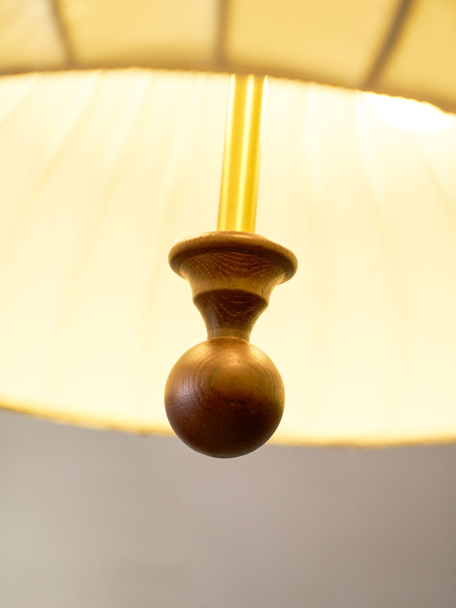 Adjustable Hanging Lamp with Layered Petal Shade Wood Metal Mixed Material 20 Inch Diameter for Dining Living Bedroom | Thomler