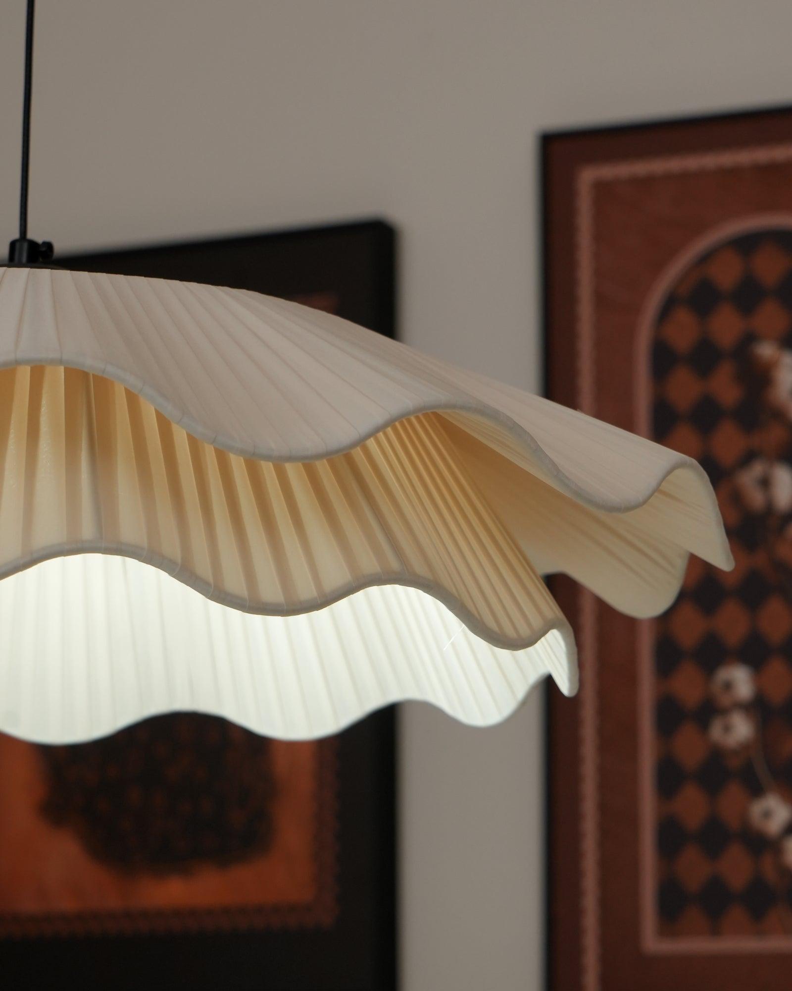 Pendant Light Brass 21.7 in Adjustable Ceiling Light Beige Black Living Room Dining Room Modern Minimalist Hanging Lamp | Thomler