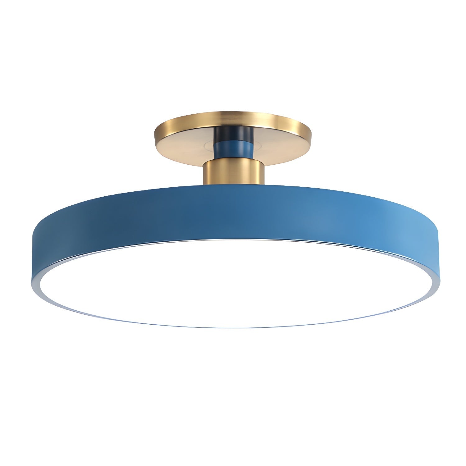 Metal Flush Mount Ceiling Light 11.8 in Warm Ambient Indoor Dining Living Room Office LED | Thomler