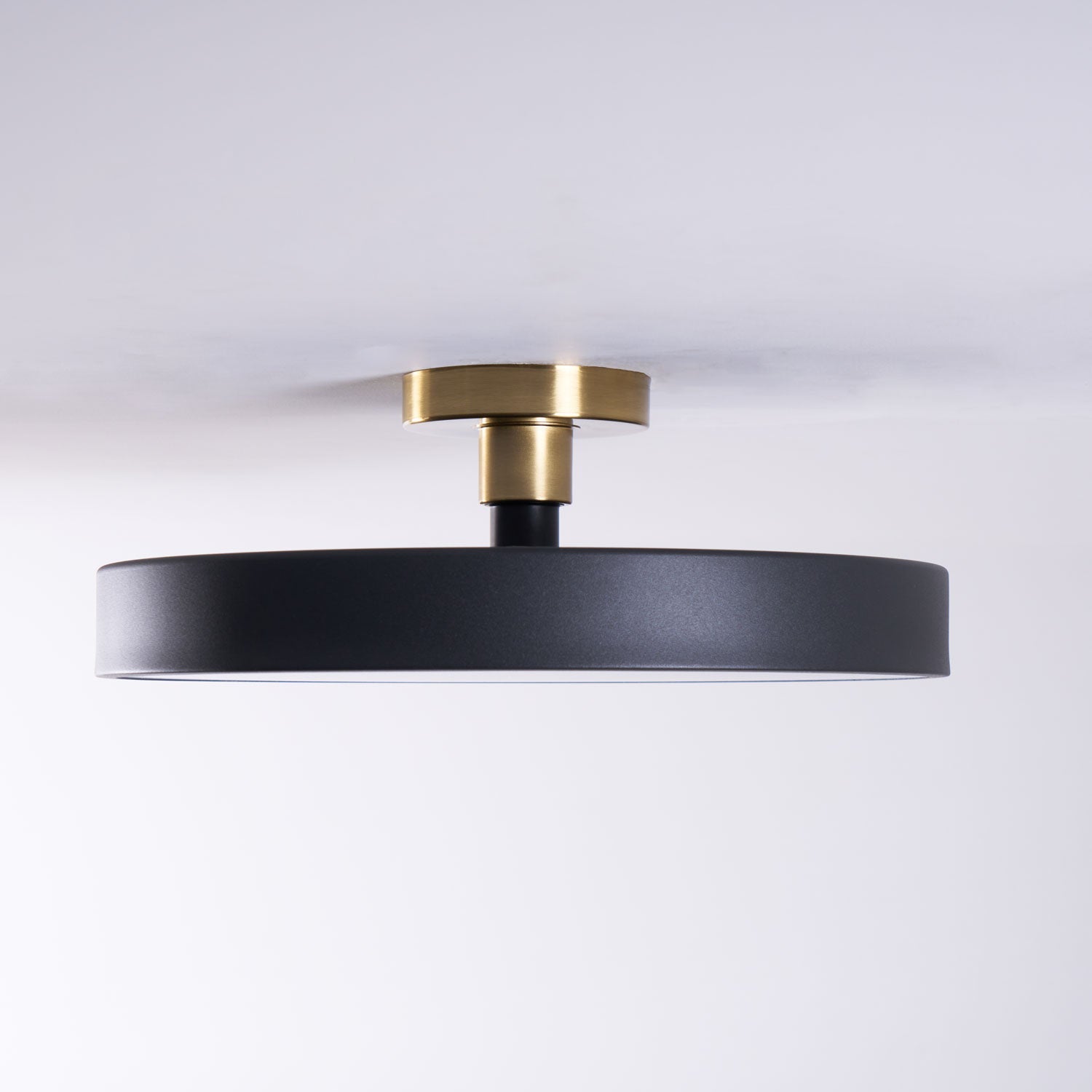 Metal Flush Mount Ceiling Light 11.8 in Warm Ambient Indoor Dining Living Room Office LED | Thomler