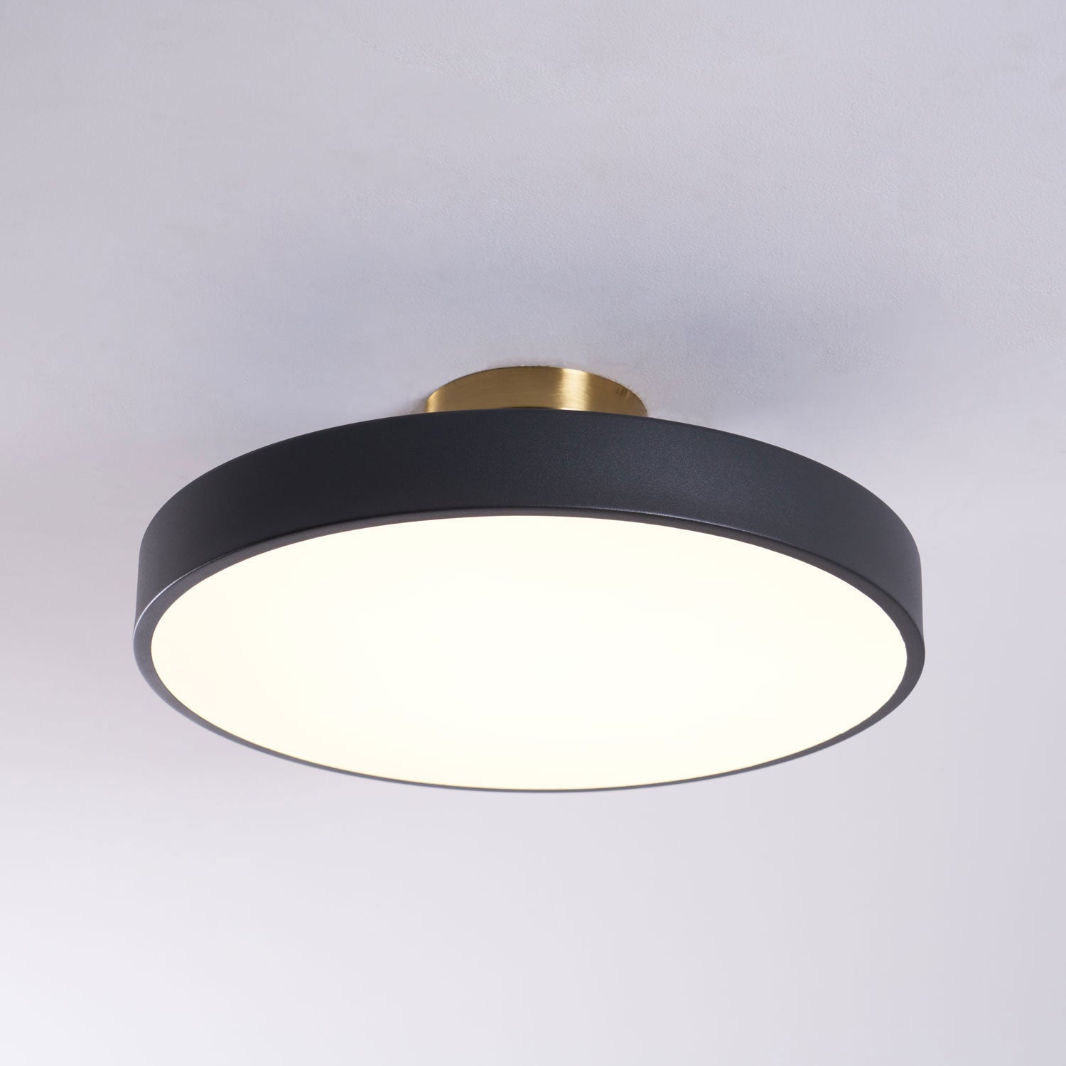 Metal Flush Mount Ceiling Light 11.8 in Warm Ambient Indoor Dining Living Room Office LED | Thomler