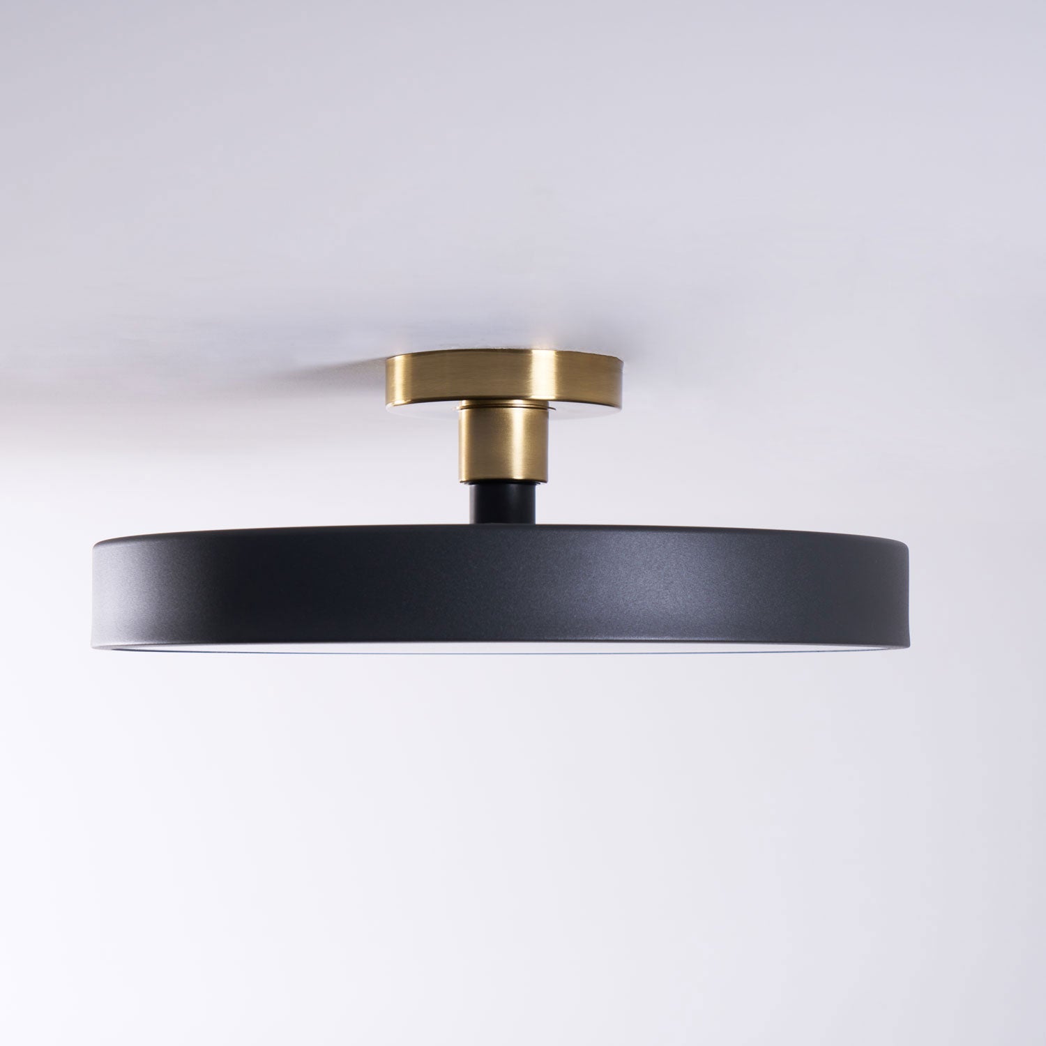 Metal Flush Mount Ceiling Light 11.8 in Warm Ambient Indoor Dining Living Room Office LED | Thomler
