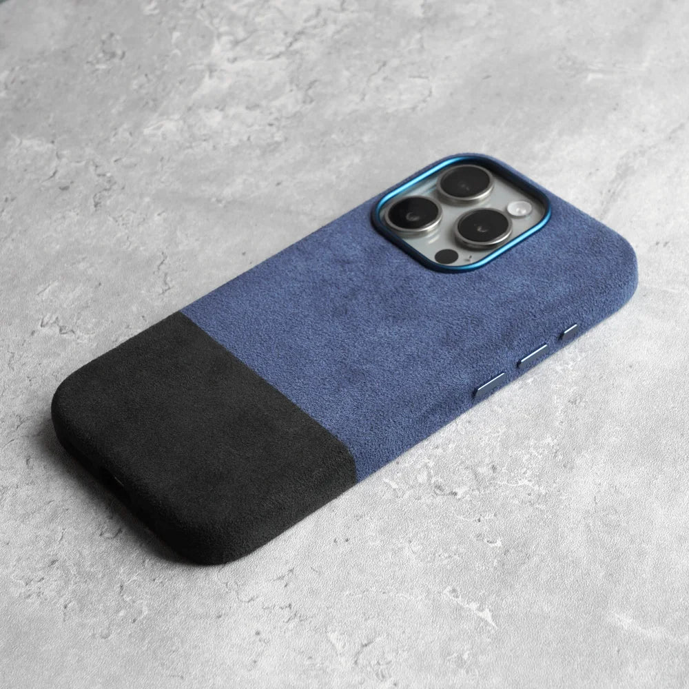 Premium Suede-Feel iPhone Case with Shock Absorption for 13-17 Series – Soft-Touch Protective Cover | Thomler