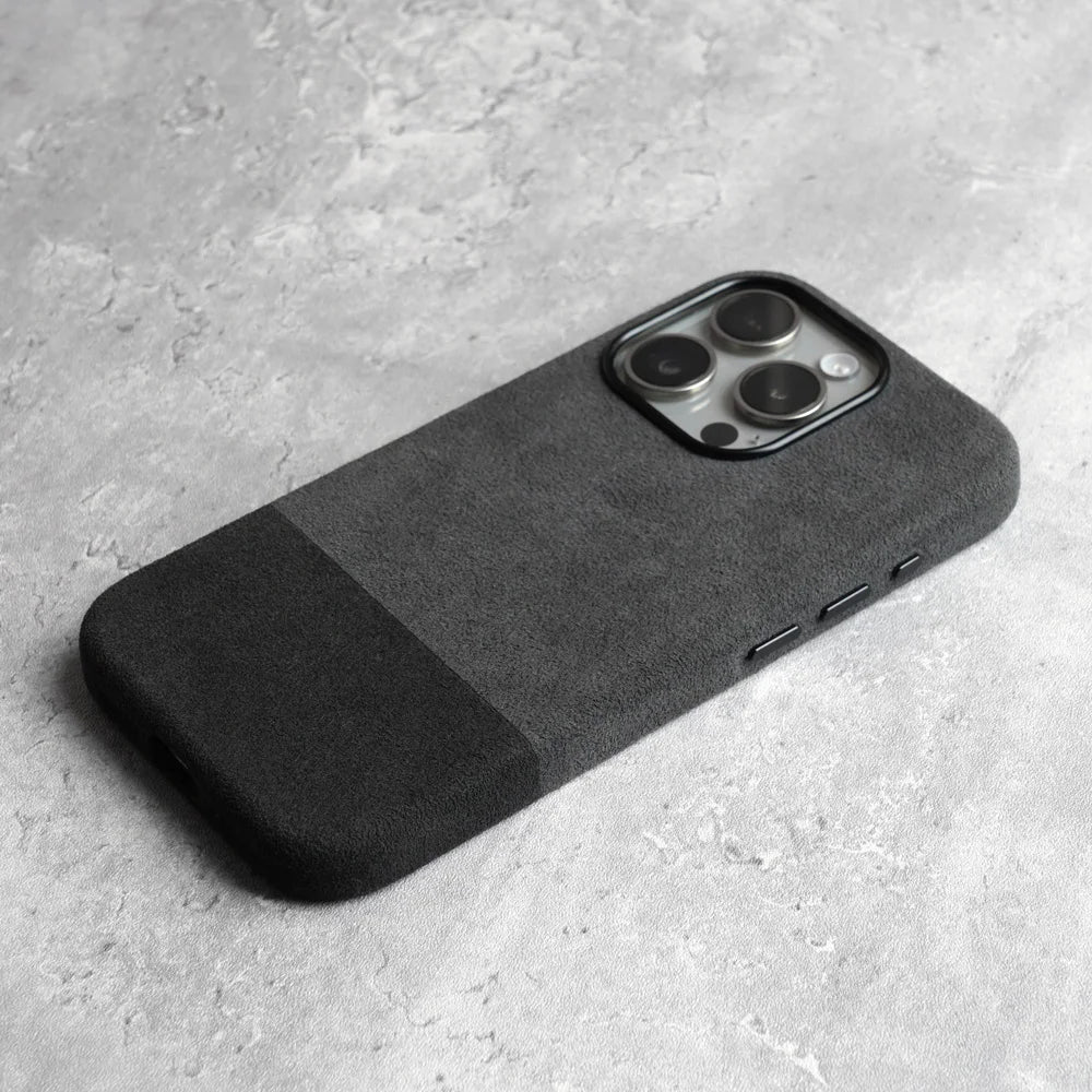 Premium Suede-Feel iPhone Case with Shock Absorption for 13-17 Series – Soft-Touch Protective Cover | Thomler