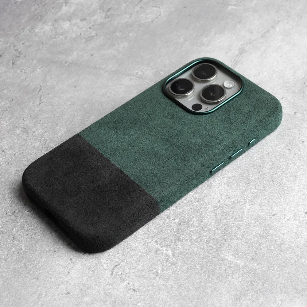 Premium Suede-Feel iPhone Case with Shock Absorption for 13-17 Series – Soft-Touch Protective Cover | Thomler