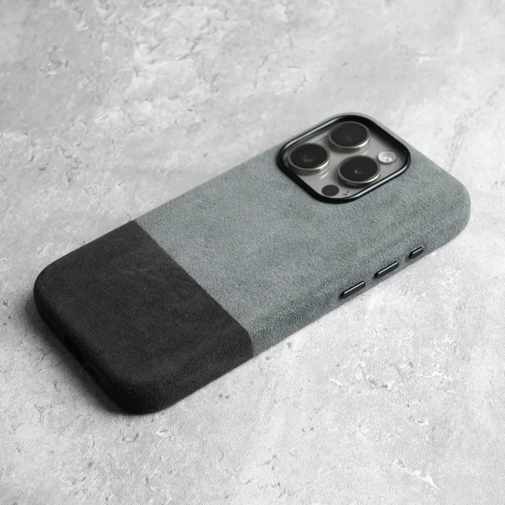 Premium Suede-Feel iPhone Case with Shock Absorption for 13-17 Series – Soft-Touch Protective Cover | Thomler