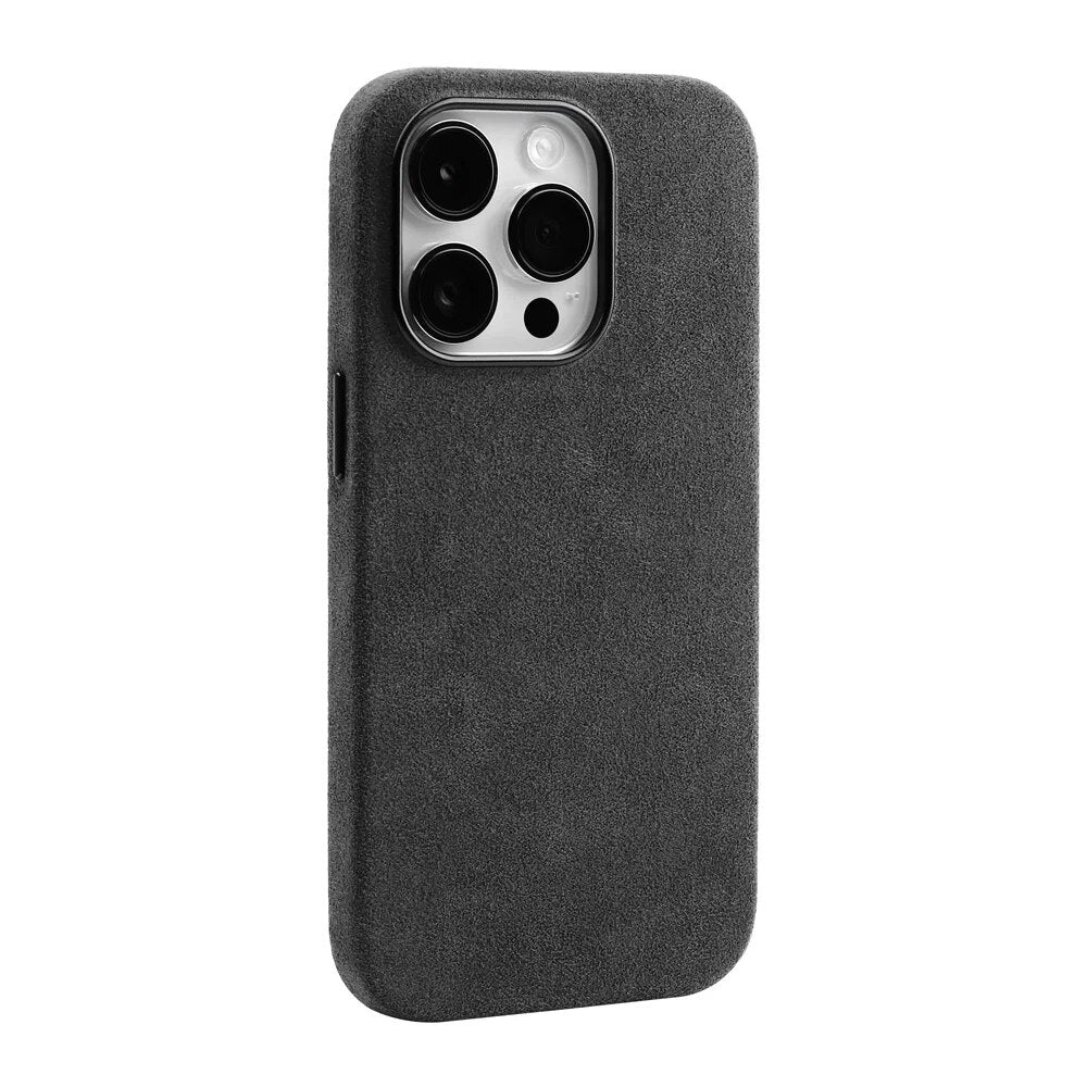 Premium Suede-Feel iPhone Case with Shock Absorption for 13-17 Series – Soft-Touch Protective Cover | Thomler