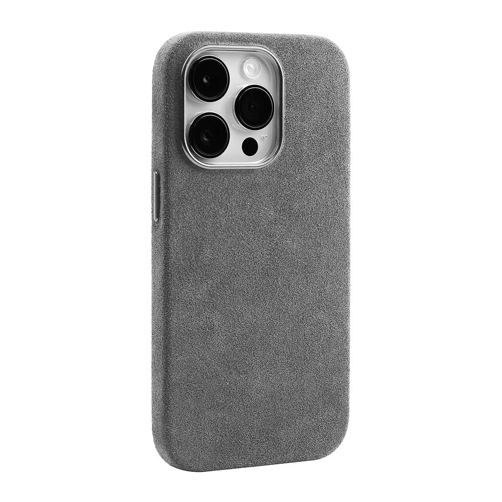 Premium Suede-Feel iPhone Case with Shock Absorption for 13-17 Series – Soft-Touch Protective Cover | Thomler