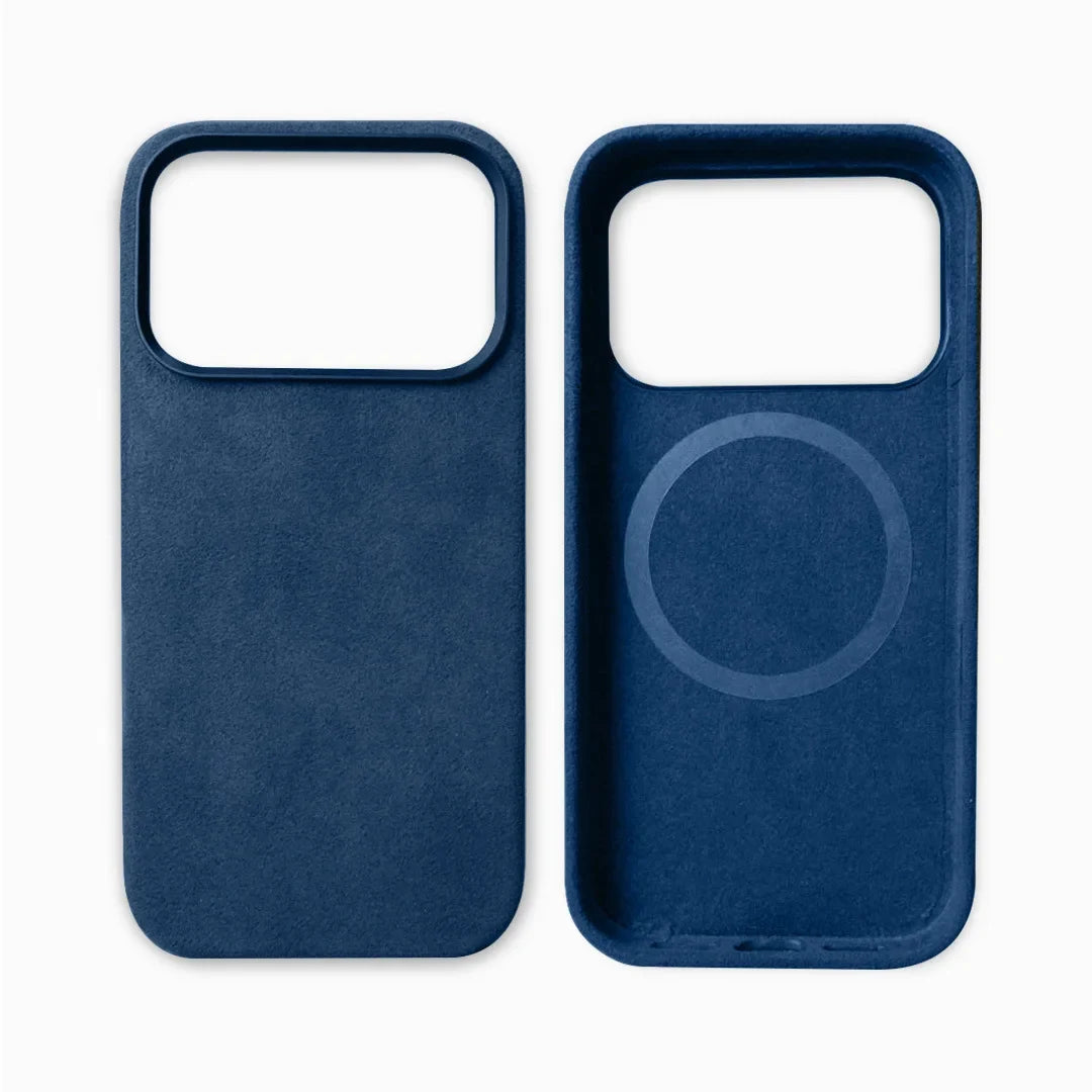 Premium Suede-Feel iPhone Case with Shock Absorption for 13-17 Series – Soft-Touch Protective Cover | Thomler