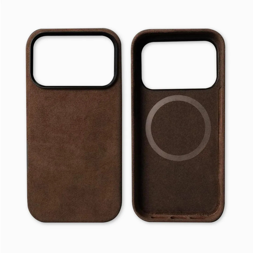 Premium Suede-Feel iPhone Case with Shock Absorption for 13-17 Series – Soft-Touch Protective Cover | Thomler