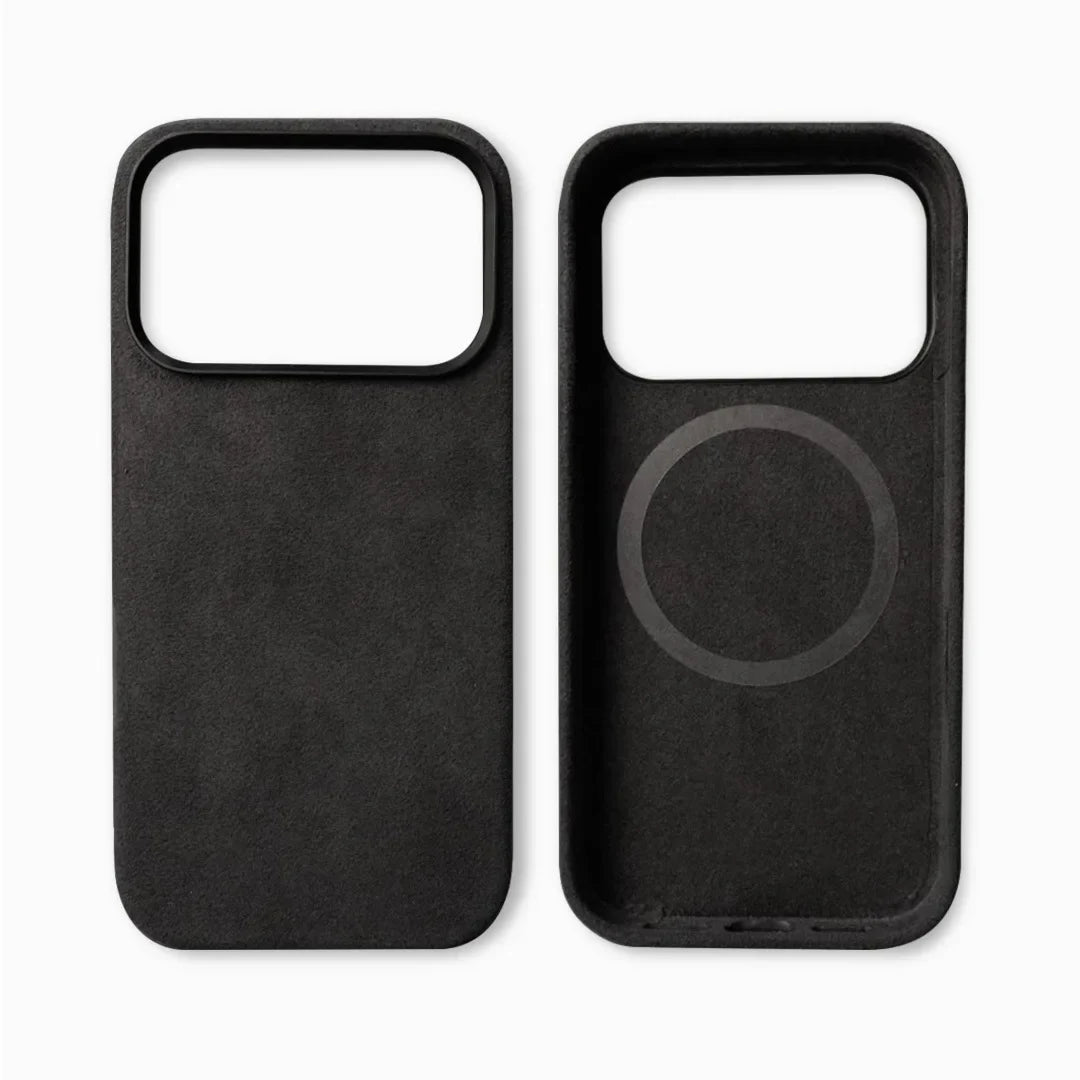 Premium Suede-Feel iPhone Case with Shock Absorption for 13-17 Series – Soft-Touch Protective Cover | Thomler