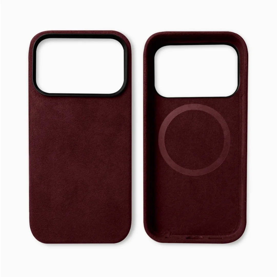 Premium Suede-Feel iPhone Case with Shock Absorption for 13-17 Series – Soft-Touch Protective Cover | Thomler